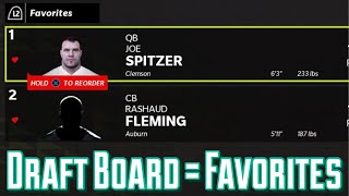How To Create And Reorder A Draft Board In Madden 22 [upl. by Euhc]