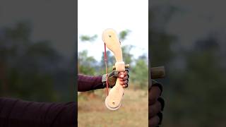 Bamboo Bow And Arrow With Craft diy craft youtubeshorts wood bamboo [upl. by Urbano]