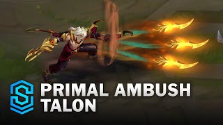 Primal Ambush Talon Skin Spotlight  PreRelease  PBE Preview  League of Legends [upl. by Spratt]