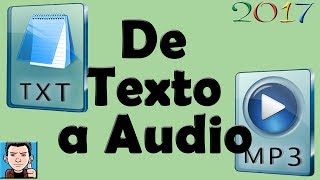 programa para pasar texto a audio  Crea AudioLibros [upl. by Aiotal]