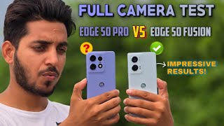 Motorola edge 50 Fusion vs Edge 50pro Camera test [upl. by Comethuauc]