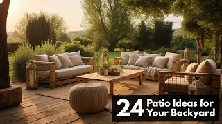 24 Stylish Patio Ideas for Your Backyard [upl. by Chandos]