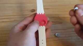 swatch watch battery replacement [upl. by Merras]