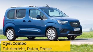 Opel Combo Fahrbericht technische Daten Preise  ADAC 2018 [upl. by Ginevra]