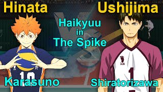 The Spike Volleyball 3x3 Hinata vs Ushijima Karasuno vs Shiratorizawa Haikyuu in The Spike [upl. by Bernat]