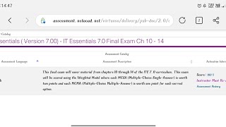 it essential version 70 final exam chapter 1014100score guarantee [upl. by Mullen]