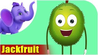 Jackfruit Fruit Rhyme for Children Jackfruit Cartoon Fruits Song for Kids [upl. by Nallij762]