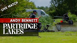 Andy Bennett Angling at Partridge Lakes  LIVE FISHING MATCH [upl. by Armalda942]