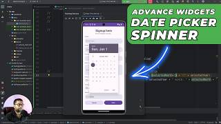 🔥Working with two important Advance Widgets in Android  DatePicker and Spinner  Mastering Android [upl. by Dikmen454]