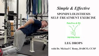 Essential Spondylolisthesis Exercises for Extension Pain Stretch amp Strengthen with Prone Leg Drops [upl. by Erasme796]