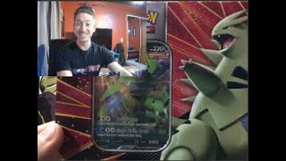 TYRANITAR V TIN  Battle Styles  Darkness Ablaze  Guardians Rising  Pokémon Opening [upl. by Ettenaj]