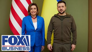 Pelosi becomes highestranking US official to visit Ukraine [upl. by Attenaj]