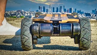 EPIC All Terrain Electric Skateboard Test Evolve Hadean Bamboo [upl. by Particia]