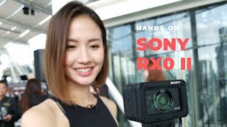 SONY RX0II Handson Worlds Smallest and Lightest Compact Camera [upl. by Anawyt447]