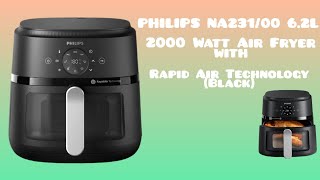 PHILIPS NA23100 62L 2000 Watt Air Fryer with Rapid Air Technology Black [upl. by Satterfield190]