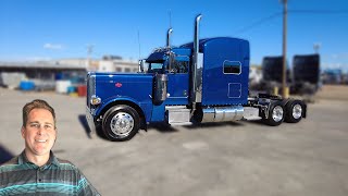 SOLD  Dark Blue 2024 Peterbilt 389 with 78 inch Platinum Sleeper [upl. by Vitkun]