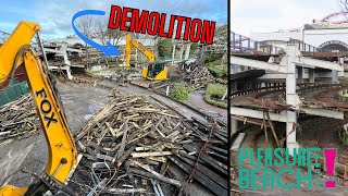 Grand Prix DEMOLITION Update  16th November 2024  Blackpool Pleasure Beach [upl. by Ellehcir]