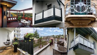 Latest Modern Balcony Grill Railing Design For House Home Balcony Design 2024 [upl. by Larual]