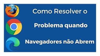 Como Resolver o Problema quando nenhum navegador abre no seu computador Faça isso [upl. by Cissej]