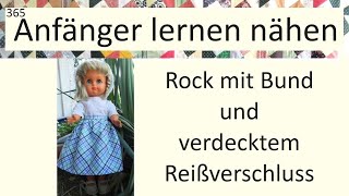 16 Rock mit Bund und Reißverschluss Video365 [upl. by Orelia]