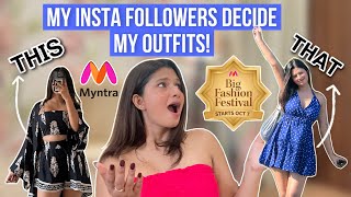 HUGE MYNTRA BIG FASHION FESTIVAL SALE HAUL😍Reviewing All My Bali Outfits Decided By YOU😍❤️ [upl. by Chansoo486]