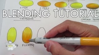 Copic Blending Tutorial Part 2 [upl. by Adlez851]