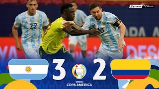 Argentina 1 3 x 2 1 Colombia ● 2021 Copa América Semifinal Extended Goals amp Highlights HD [upl. by Conner]