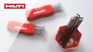 INTRODUCING the Hilti TECX hammer drill bit  see how it works [upl. by Orlan]