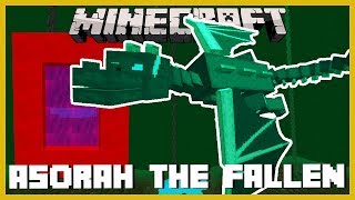 Minecraft  SUMMON ASORAH THE FALLEN ONE THE BIGGEST MINECRAFT DRAGON EVER ABYSSALCRAFT MOD 2 [upl. by Hyland]