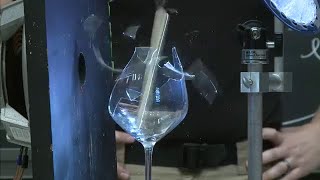 Best Demonstration of Resonance MIT professor demonstrates how glass breaks due to forced resonance [upl. by Hameerak820]