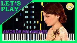 Amor de mis amores by Natalia Lafourcade Synthesia Piano Tutorial  Lets Play [upl. by Anelrahc]