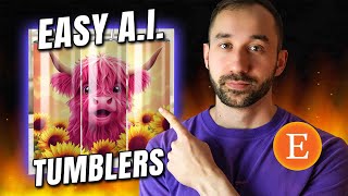 🔥How To Sell DIGITAL AI TUMBLER WRAPS on ETSY FULL MYDESIGNS TUTORIAL [upl. by Anahsek]