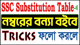 SSC Substitution Table Tricks  SSC English 2nd Paper [upl. by Roz]