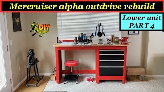 Mercruiser outdrive lower unit rebuild  PART 4 [upl. by Eurydice]