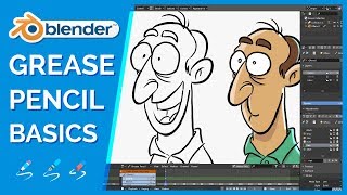 Learn Grease Pencil 2D Animation in Blender 28 Alpha 2 [upl. by Yeclek]