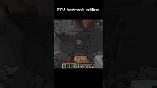 POV bedrock edition 🛏️🪨❌ [upl. by Eissel]