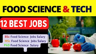 Food Science Jobs I Food Technology career I Bsc food science job Scope I MSc Food Technology jobs [upl. by Calan]