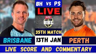 Live Perth Scorchers vs Brisbane Heat  PRS vs BRH Live 35th Match T20 Big Bash League 202324 [upl. by Lehteb]