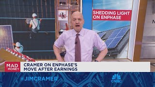 Jim Cramer sheds light on Enphase Energys quarterly results [upl. by Rolfston491]