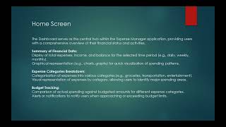 Expense tracker app presentation [upl. by Diraj]