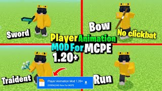 Player Animation Mod For Minecraft Pe 12051 [upl. by Ozzy]