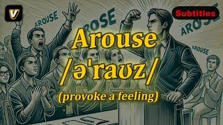 v Arouse meaning provoke a feeling with 5 examples [upl. by Dehsar]