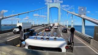 Throgs Neck Bridge North  Queens to The Bronx  New York City [upl. by Eisnil736]