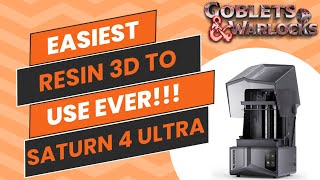 The Easiest Resin 3D Printer to use Elegoo Saturn 4 Ultra [upl. by Enaerb]