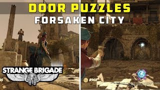 How to Solve the Door Puzzles in Forsaken City  STRANGE BRIGADE [upl. by Skyler]