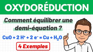 Comment équilibrer une demiéquation électronique  Oxydoréduction  1ère spé  Chimie [upl. by Ecahc430]