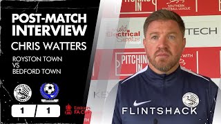 POSTMATCH INTERVIEW  BEDFORD TOWN FAC 1QR  CHRIS WATTERS  202425 [upl. by Llacam]