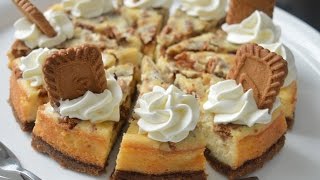 Cheesecake met koffieleutjes  speculoos cheesecake  kasekuchen [upl. by Louanne]