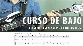 5 Curso Completo de Bajo Para Principiantes  Escala mayor y sus intervalos  Clase 05 [upl. by Ilowell]