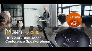 Unboxing Nugens VX200 24GUSB Wireless Conference Speakerphone [upl. by Matilde]